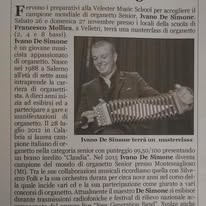 Masterclass con Ivano De Simone