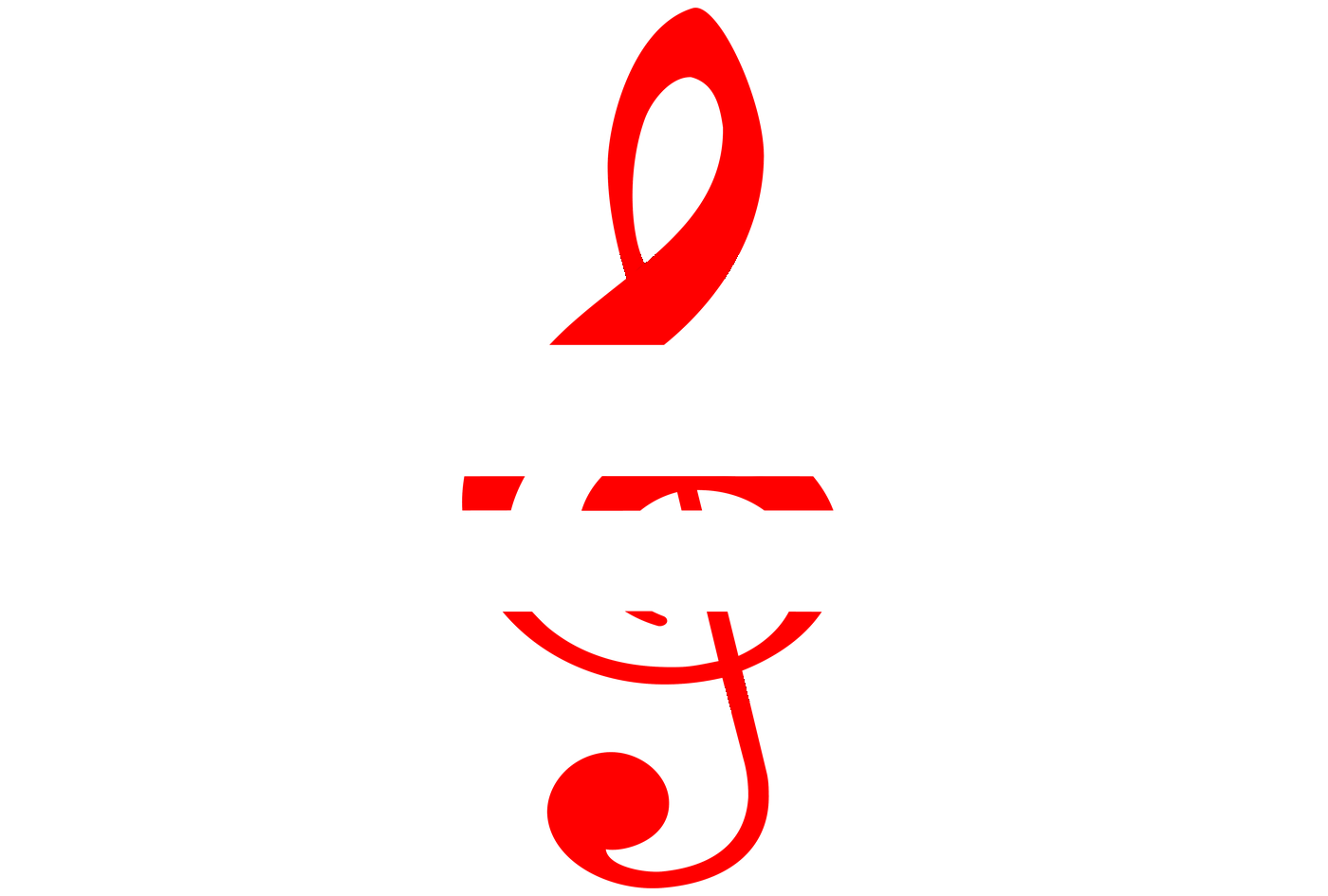 Logo Velester Music bianco e rosso